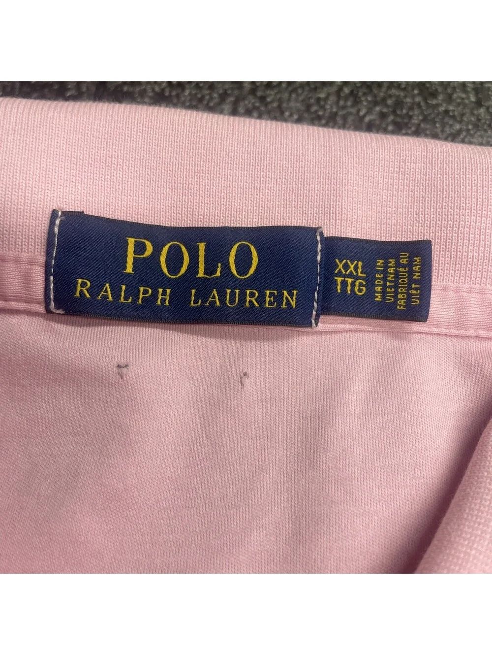 Polo Ralph Lauren Soft Cotton Modern Polo Shirt Light Pink With Pony Mens XXL